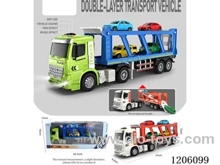 1:16Inertia double-decker transportation truck (4 keys with light music)