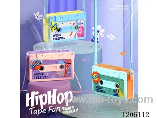 Hip Hop Tape Neck Fan - Recording Function (Love/Star/Sun)