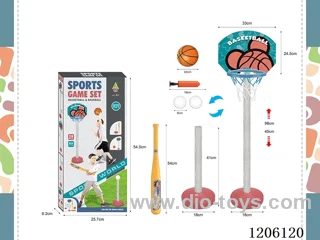 2-in-1 Basketball Baseball Set