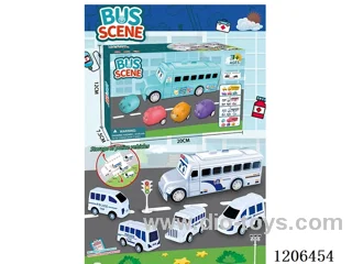Bus Police Car