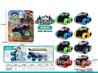 Dual inertia Bigfoot climbing metal tin car