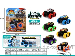 Dual inertia Bigfoot climbing metal tin car