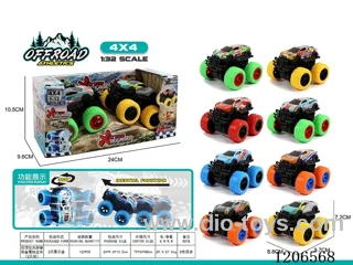 Dual inertia Bigfoot Climbing Metal Truck (2PCS)
