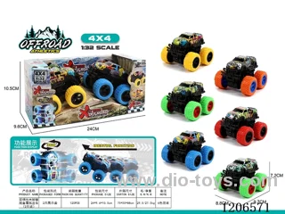 Dual inertia Bigfoot Climbing Metal Truck (2PCS)