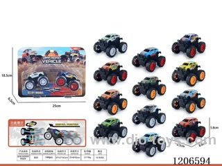 Iron wheel inertia stunt car