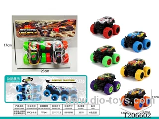 Dual inertia climbing metal sheet car