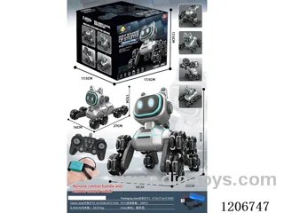 13ch 8-wheel rc stunt dog included battery