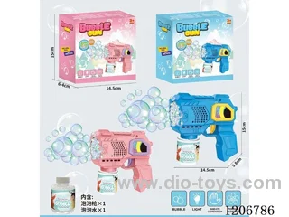Ten-hole Electric bubble gun 2 colors mixed（80ML bubble water）