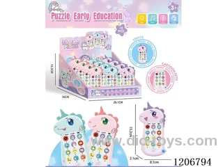 Early education Mobile phone Unicorn mobile phone - 3-color mixed pack (12 PCS/box)