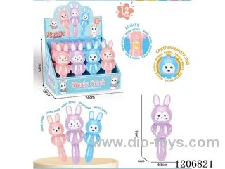 Early Education English Rabbit Sticks -3 mixed packs (12 PCS/box)