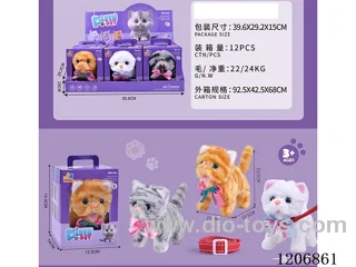 B/O Cat Display box - Three color cats can be mixed (optional) in a box of six