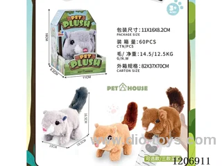 B/O plush animal -3 colors mixed (optional)