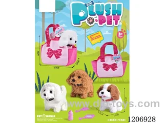 B/O plush Tote Bag -3 colors mixed (optional)
