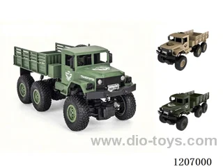 1:18 2.4G six-wheel military remote control truck
