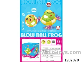 Electric ball blowing frog 2 colors mixed