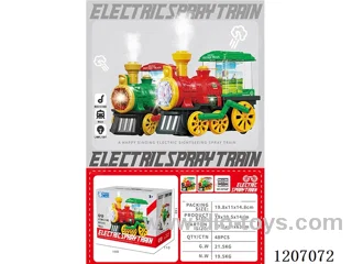 B/O spray train 2 colors mixed (green/red)