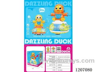 B/O rotating space duck 2-color mixed (orange/yellow)