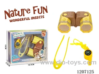 Wheat straw science and education telescope compass whistle set