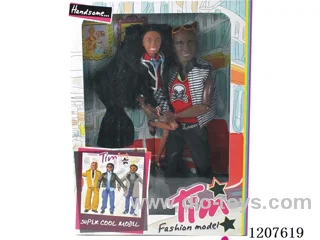 Father-daughter Barbie dolls