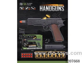 Colt (wood grain) manual repeating soft ammunition gun