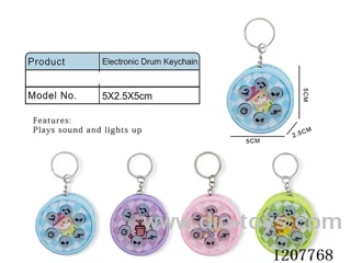 Electronic drum key chain