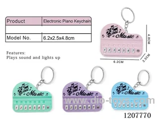 Small electronic keyboard key chain