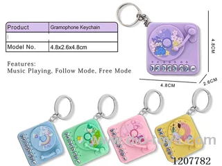 Phonograph keychain
