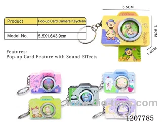 Ejection card camera keychain