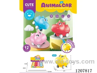 Press hippo toy car 12PCS