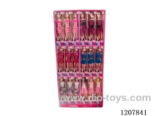 11-inch Barbie with earrings 6 mixed -54PCS