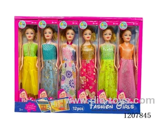 11.5 inch solid Barbie -12PCS