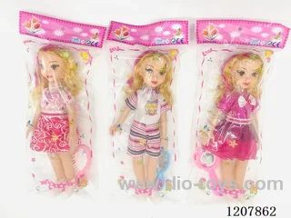 14-inch straight-footed doll with IC accessories mixed.