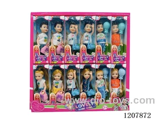 5 inch solid little Kelly mixed with accessories mixed -24PCS