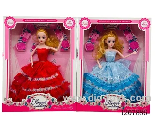 11-inch real nine-joint printed eye wedding Barbie variety of mixed