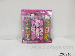 Spider skipping rope and beading