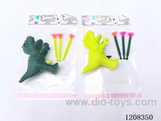 Solid color dinosaur soft gun set