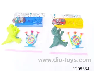 Solid color dinosaur soft gun set