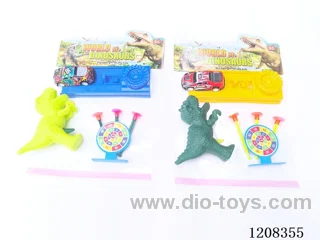 Solid color dinosaur soft gun set