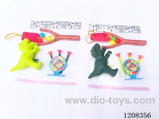 Solid color dinosaur soft gun set