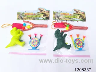 Solid color dinosaur soft gun set