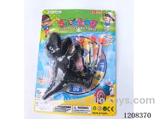 Solid color dinosaur soft gun set