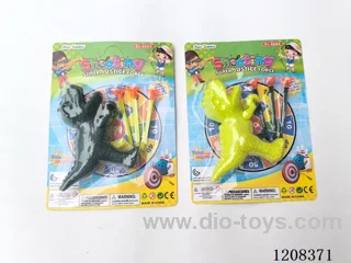 Solid color dinosaur soft gun set