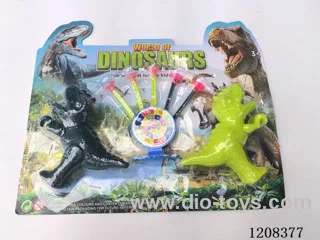 Solid color dinosaur soft gun set