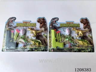 Solid color dinosaur soft gun set