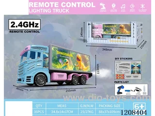 2.4G 8ch rc Container truck W L/M/spray included battery