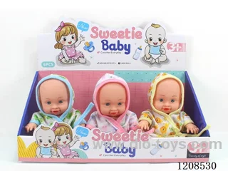 Three mixed 10-inch dolls