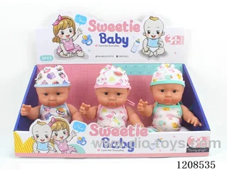 Three mixed 10-inch dolls
