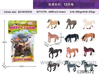 animal set-12 horses