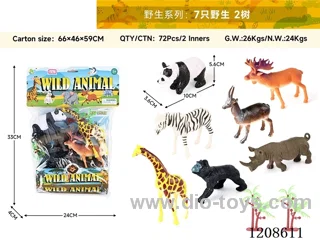 animal set-7 wild 2 trees
