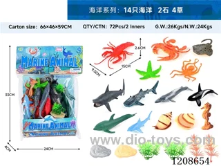 animal set-14 oceans, 2 stones and 4 grasses